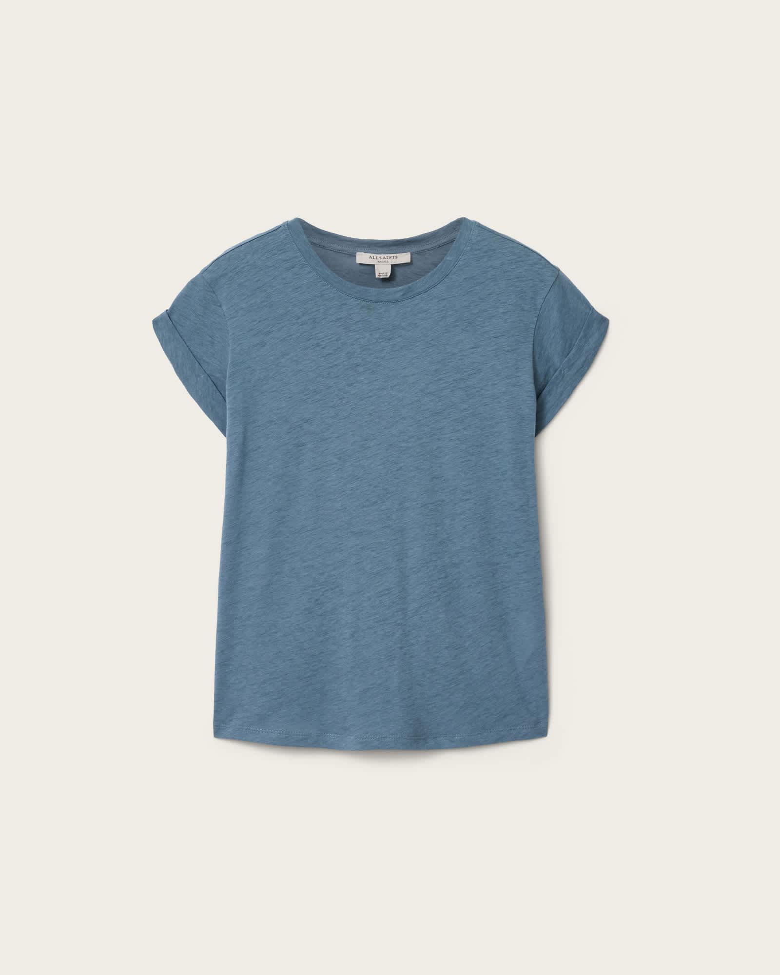 Anna Crew Neck Short Sleeve T-Shirt CAPTAIN BLUE | ALLSAINTS US Product Image