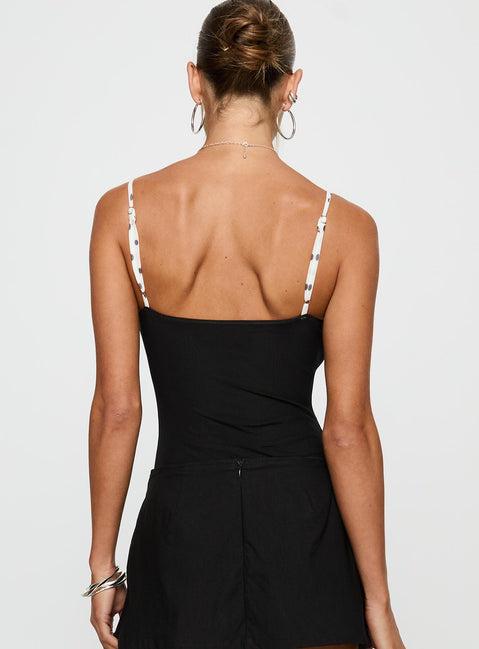 Evette Bodysuit Black / White Product Image