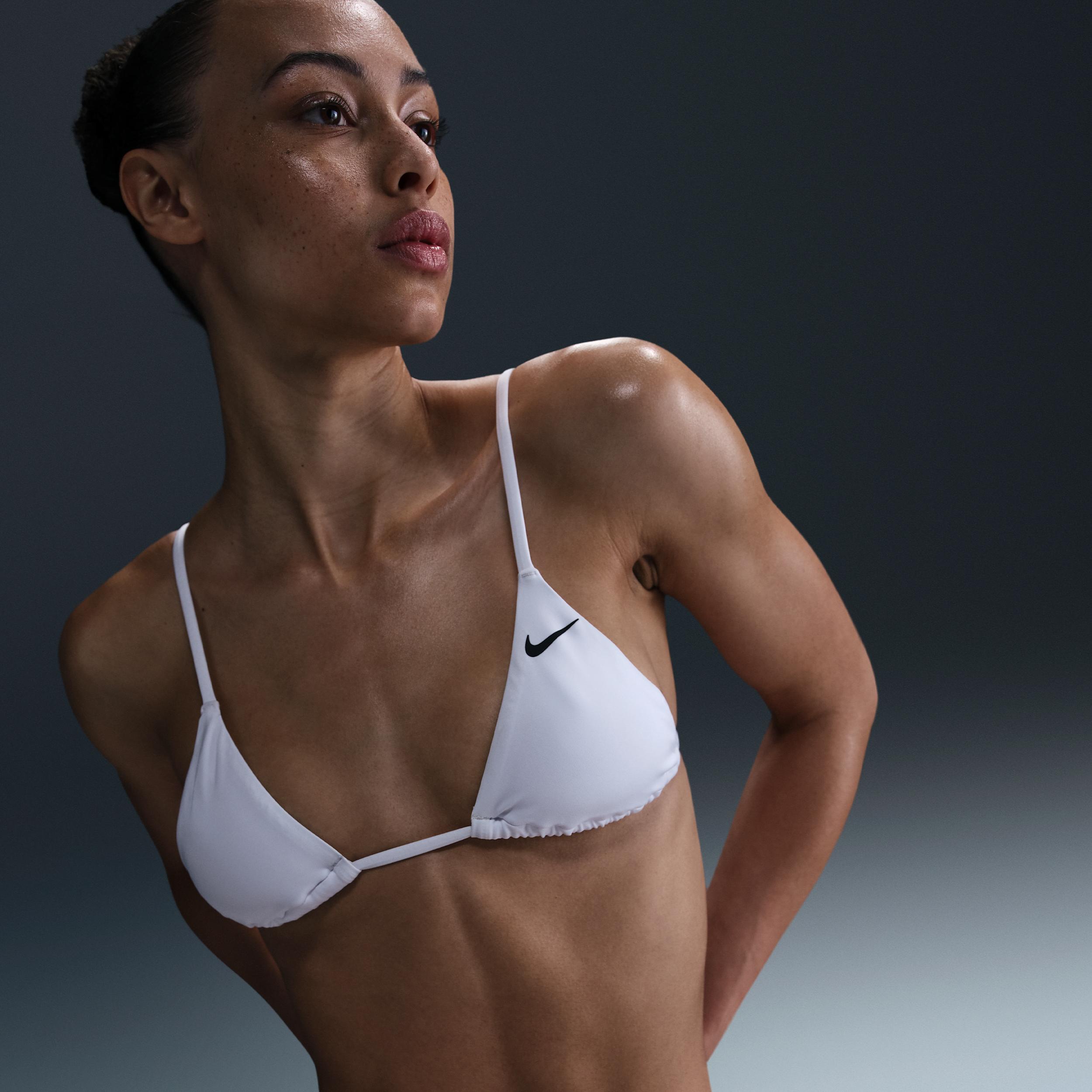 Nike Womens Swim Essential Triangle Bikini Top | NESSF239-100 Product Image