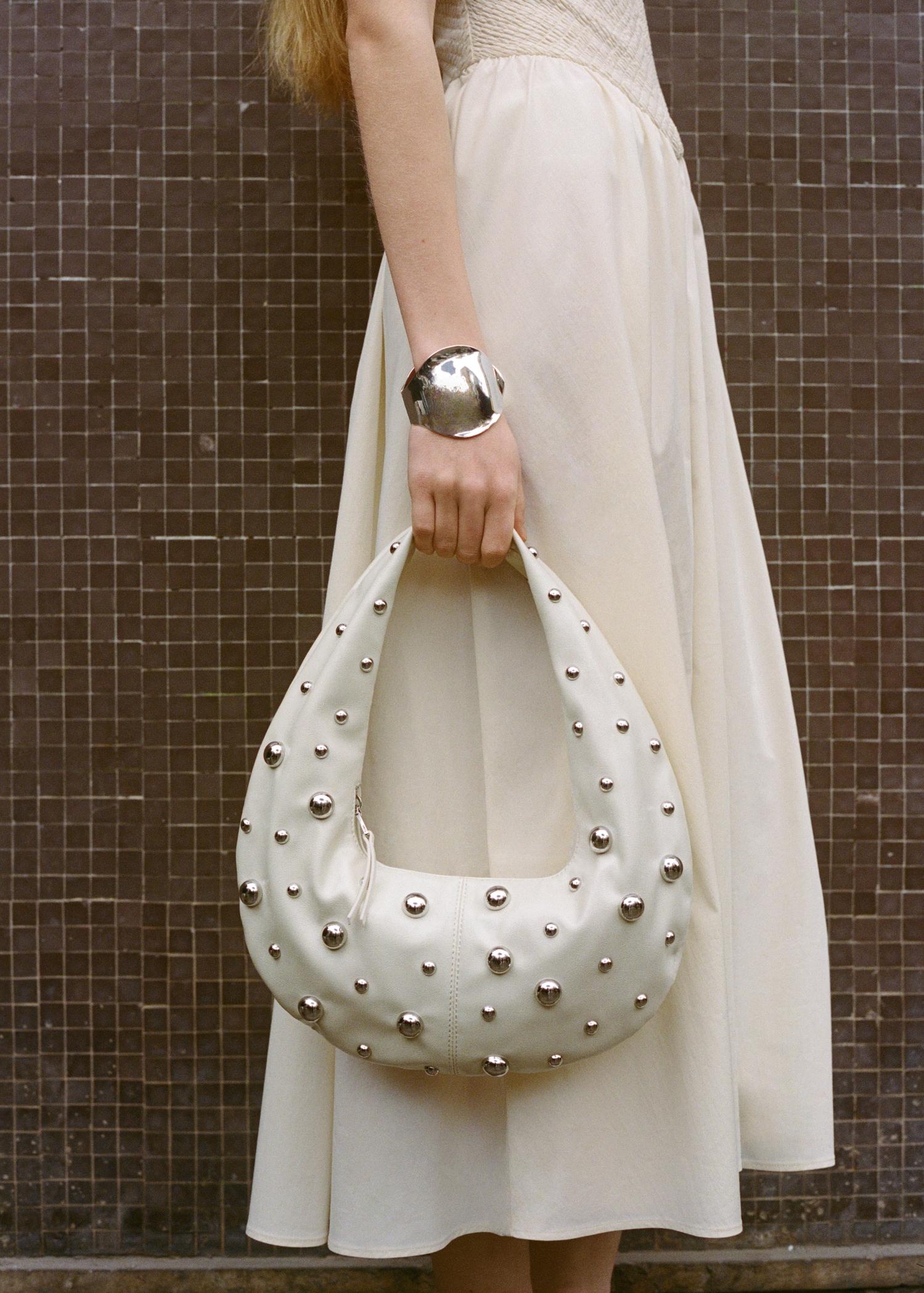 Studded shoulder bag - Women | MANGO USA Product Image