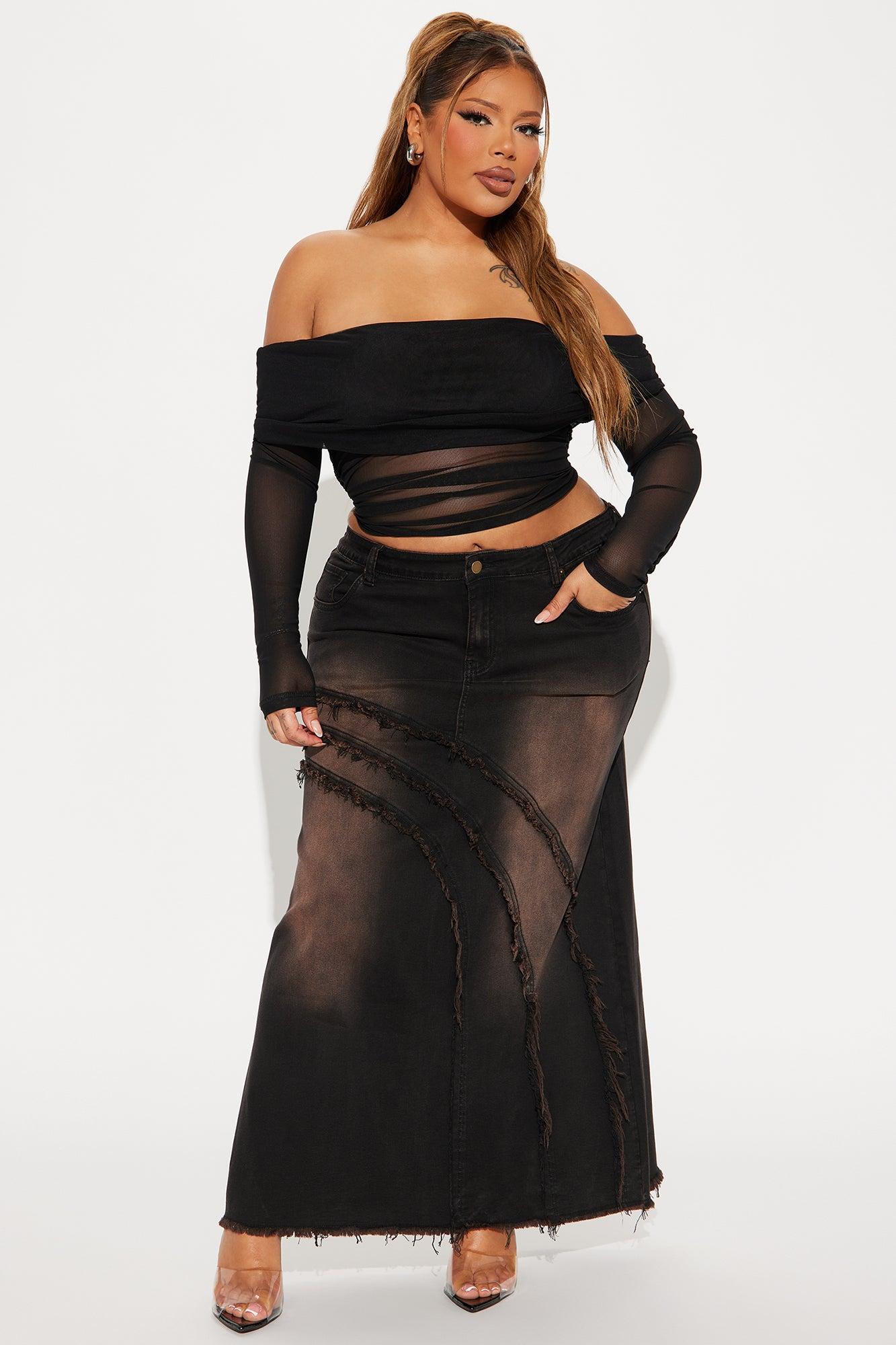 Free Spirit Maxi Skirt - Black Product Image