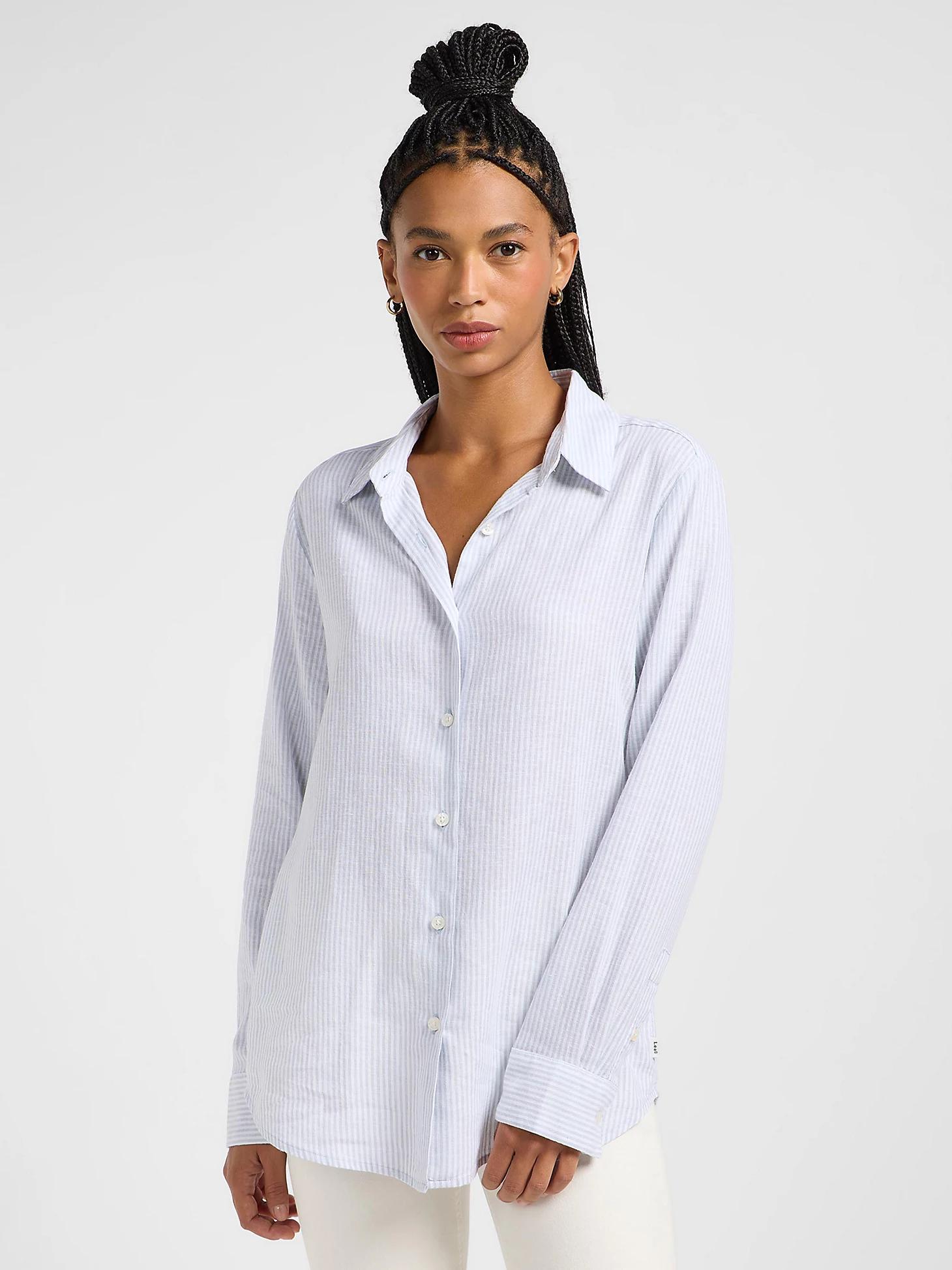Women's Pinstripe Button Down Shirt | Women's Tops | Lee® Product Image