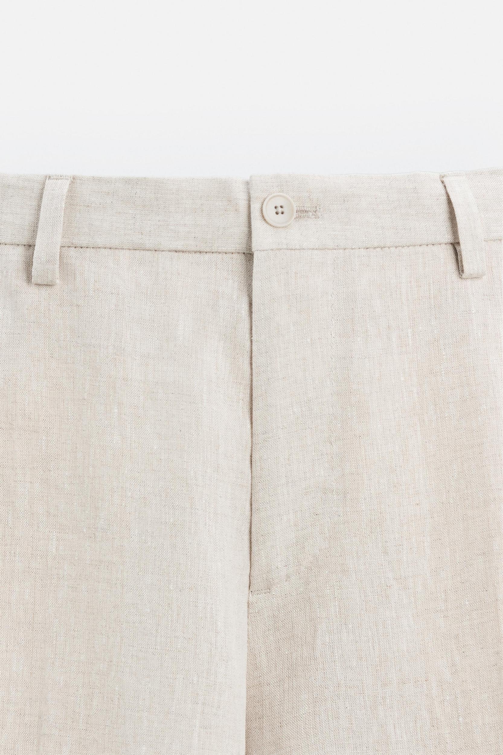 SUIT PANTS IN 100% LINEN Product Image