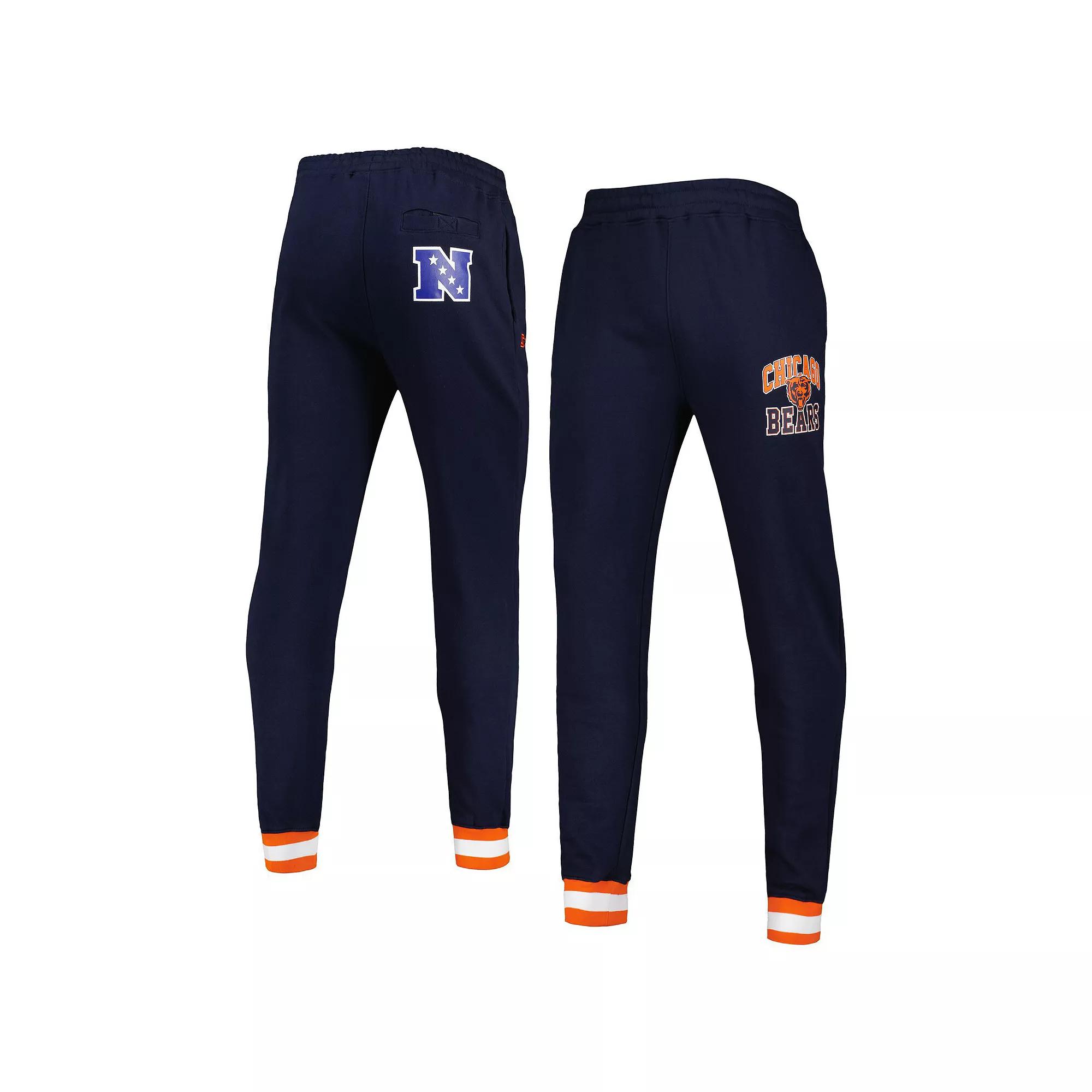 Men's Starter Navy Chicago Bears Blitz Fleece Jogger Pants,  Product Image