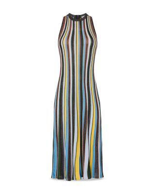 Striped Sleeveless Dress Product Image