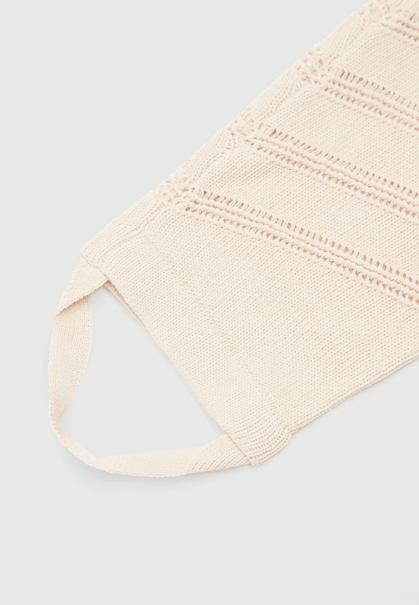 High Waisted Knitted Spiral Contour Leggings - Beige Female Product Image