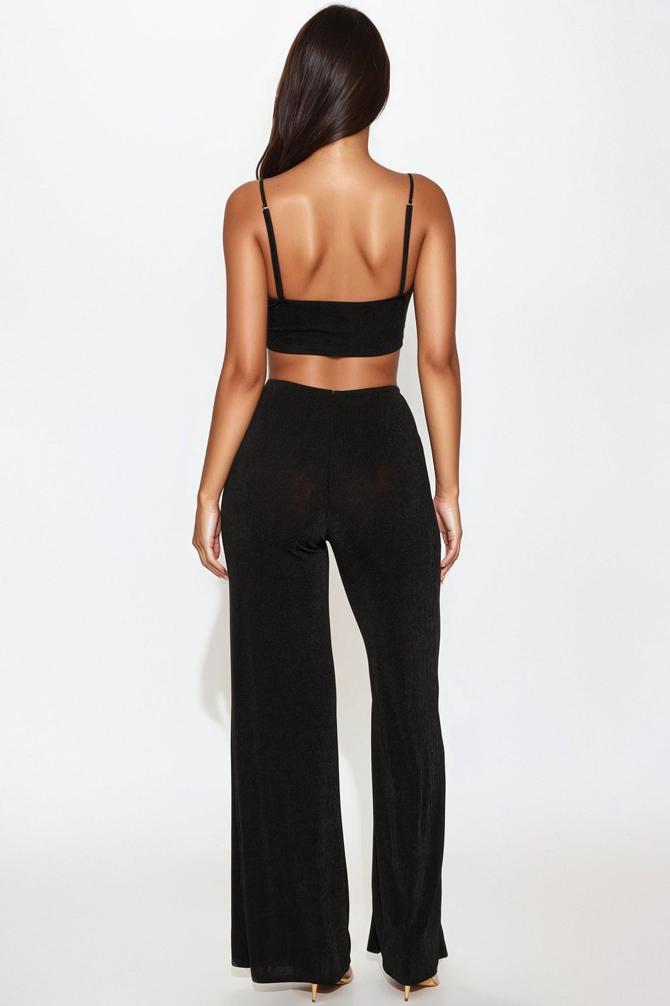 Post Breakup Pant Set - Black Product Image