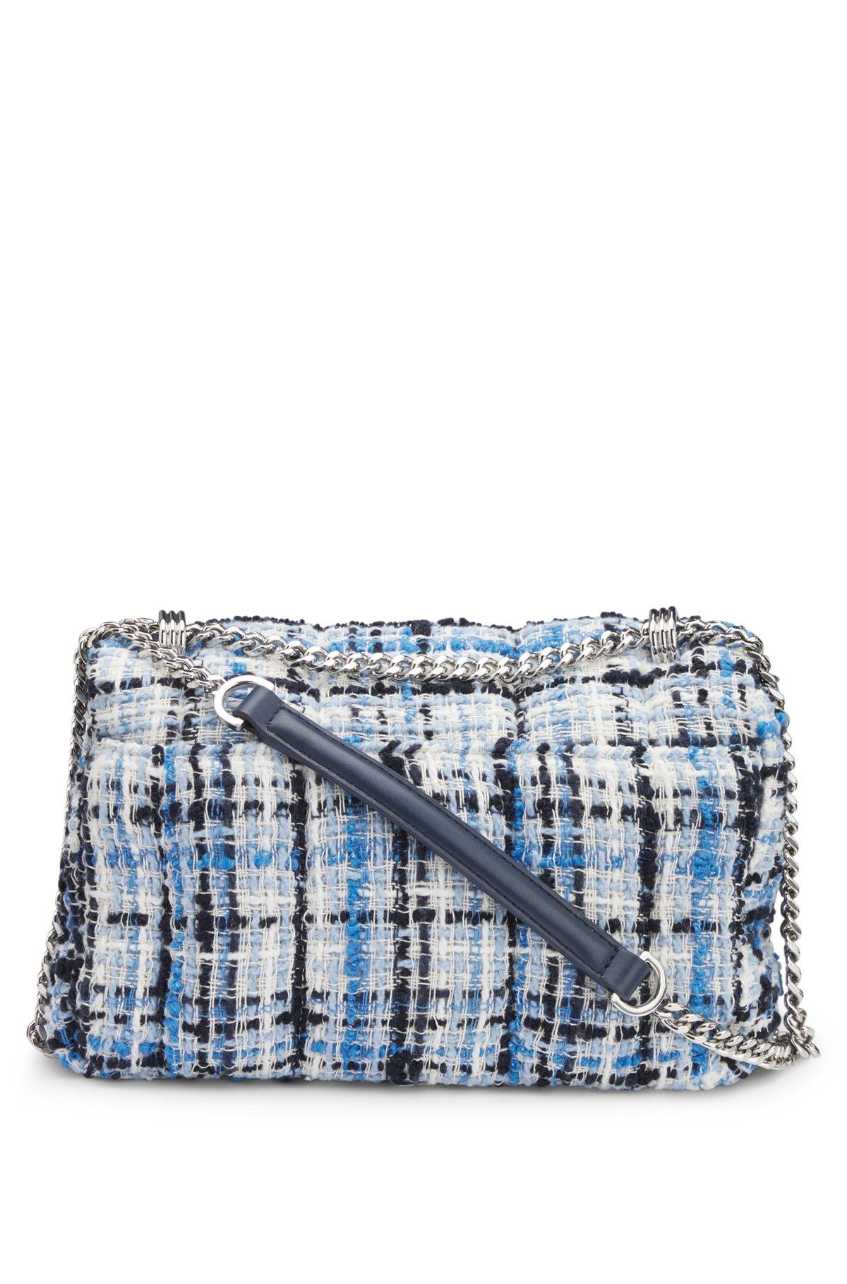 Multicolored-tweed shoulder bag with Double B monogram Product Image