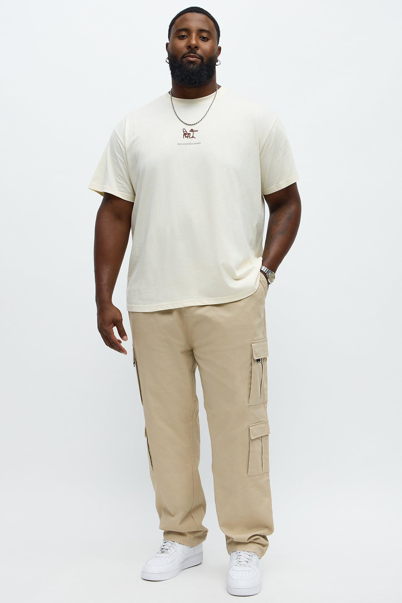 Fresh Coffee Short Sleeve Tee - Cream Male Product Image