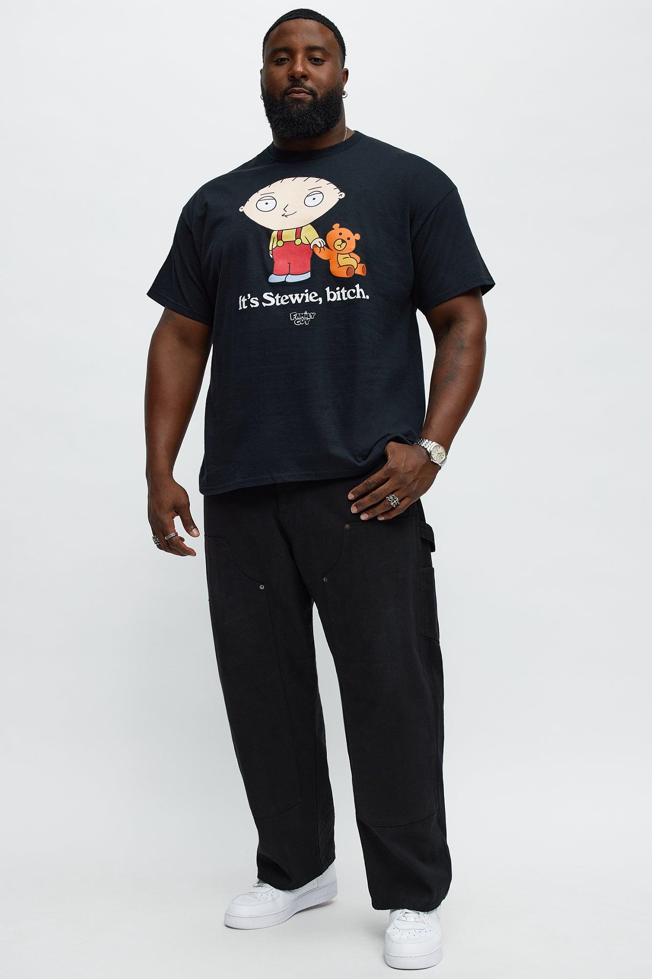 Family Guy It's Stewie B!tch Short Sleeve Tee - Black Male Product Image