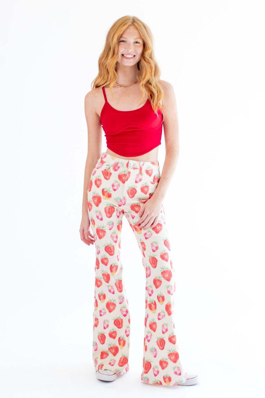 Red Ribbed Underlined Bust Cami Product Image