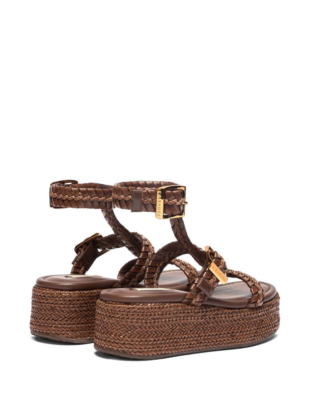 braided-strap heeled sandals  Product Image