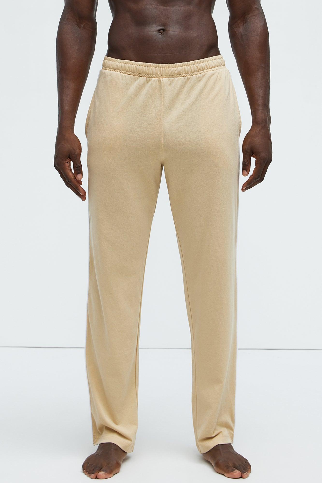 Modern Relaxed Pajama Pants - Khaki Product Image