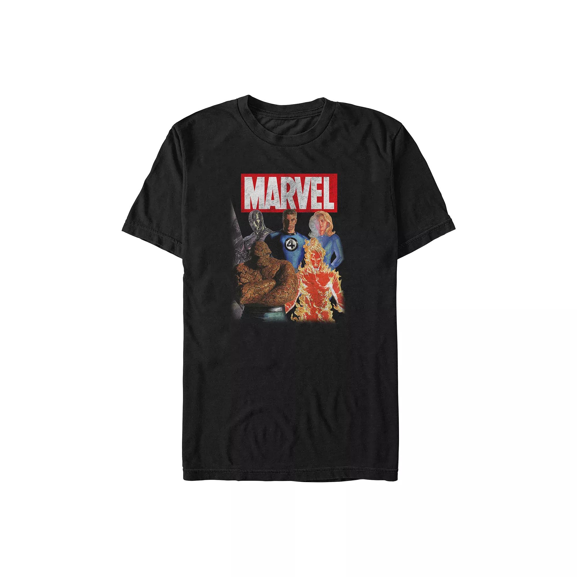 Big & Tall Marvel Fantastic Four And Silver Surfer Poster Graphic Tee, Men's,  Product Image