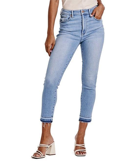 Dear John Stella Straight Leg Slim Fit High Rise Jeans Product Image