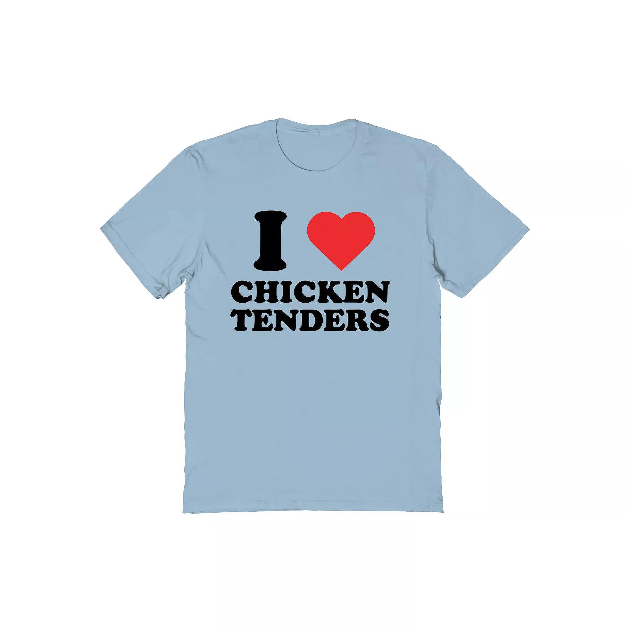 Men's Heart Chicken Tenders Valentine's Day Graphic Tee, Adult Unisex,  Product Image