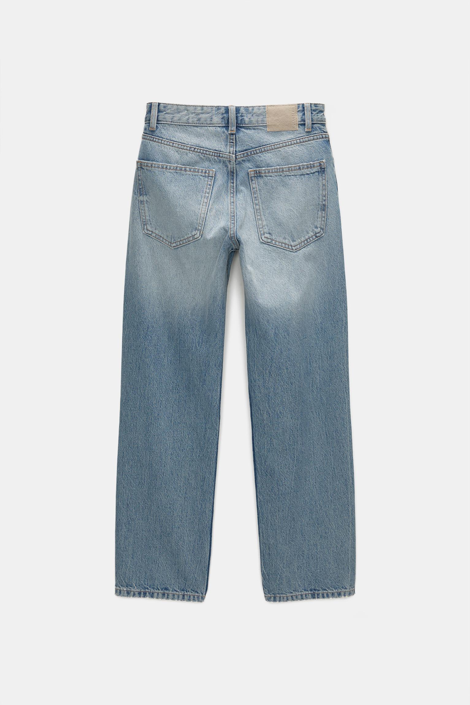 Mid-waist straight-leg jeans Product Image