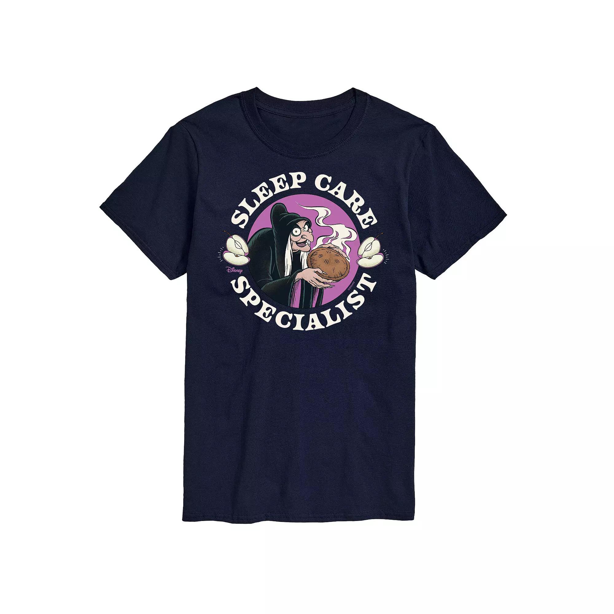 Disney Villains Evil Queen Men's Sleep Care Specialist Graphic Tee,  Product Image