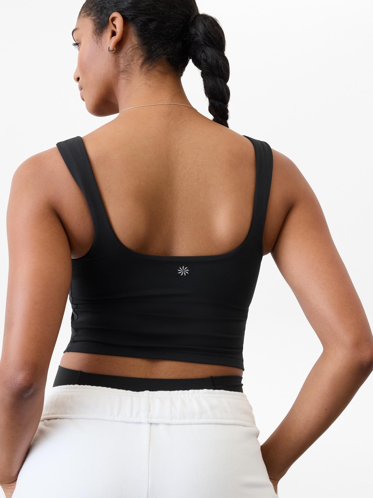 Transcend Square Neck Crop Sports Bra A-C Product Image