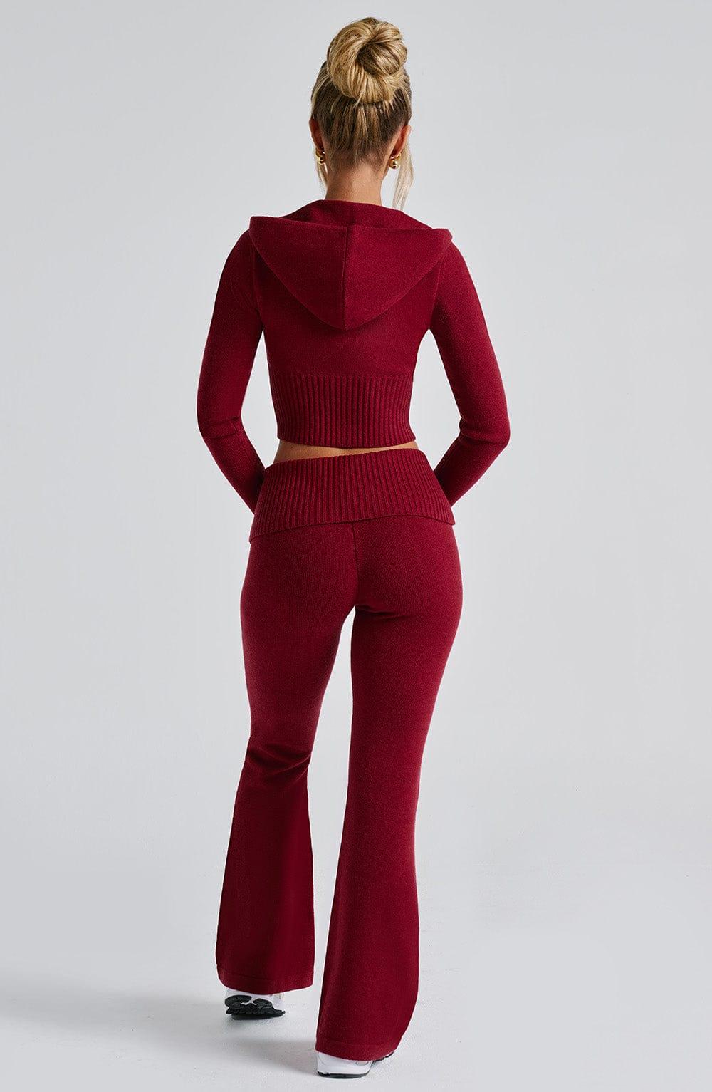 Portia Knit Pants - Red Product Image