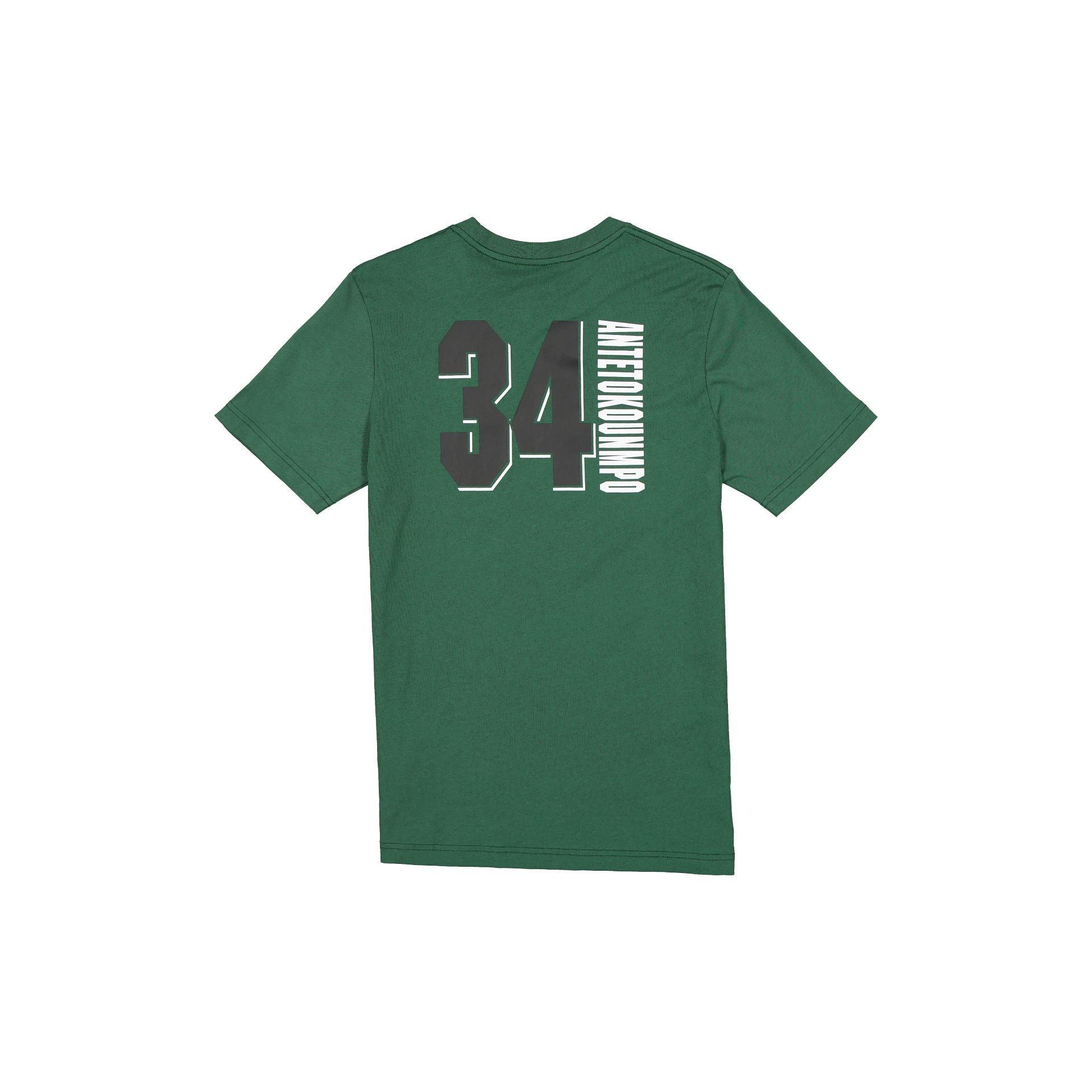 Milwaukee Bucks Name & Number Giannis Antetokounmpo T-Shirt Male Product Image