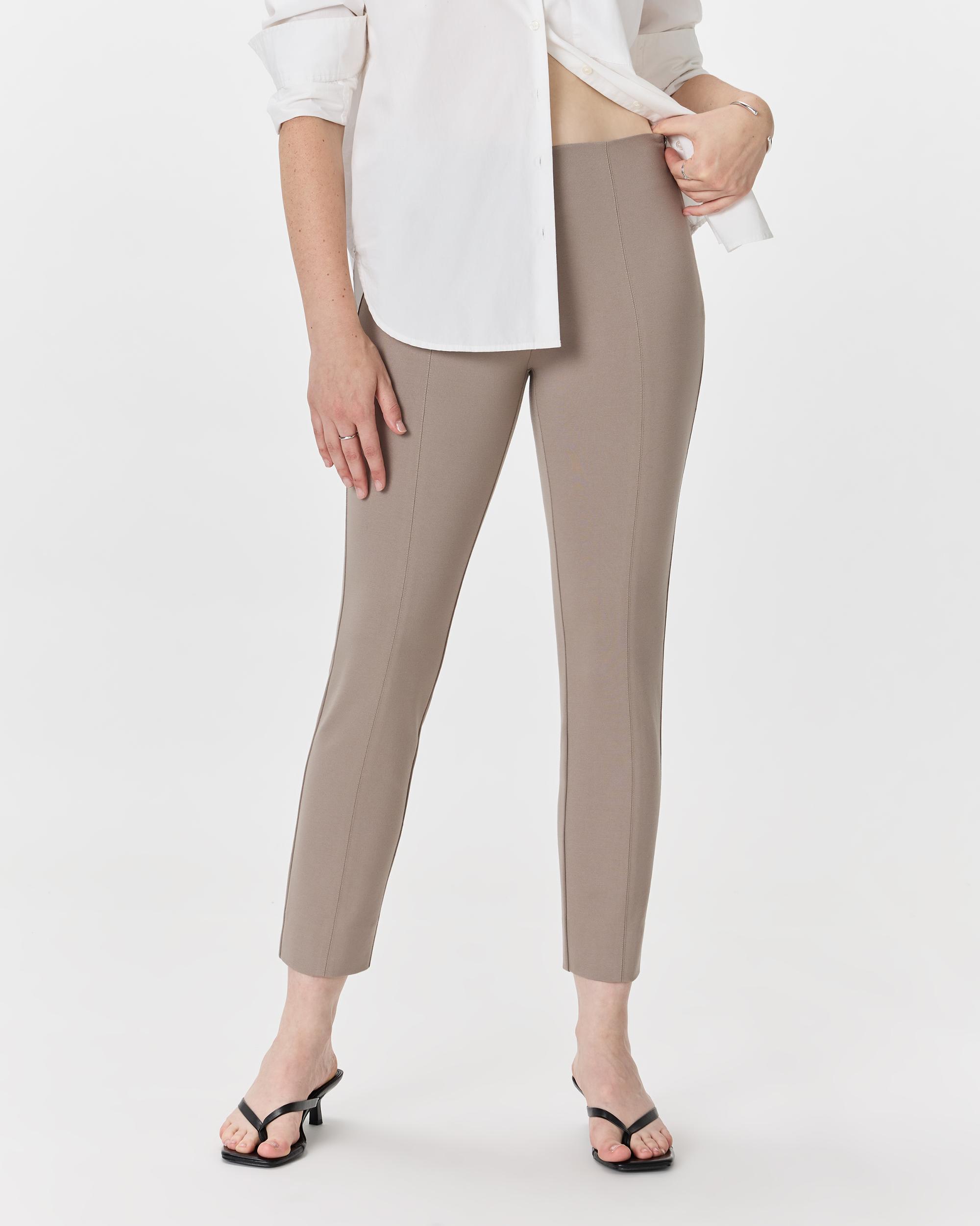 Quince | Women's Ultra-Stretch Ponte Pintuck Ankle Pants Size XL, Rayon Product Image