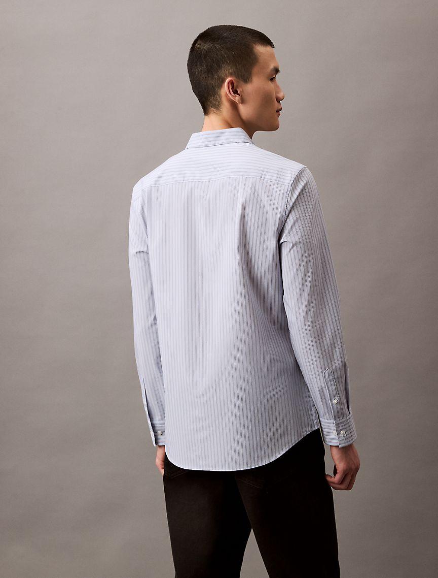 Tech Cotton Slim Button Down Shirt Product Image