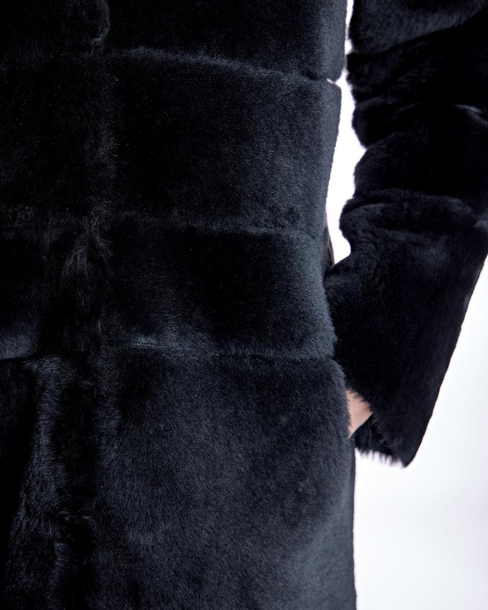 Maximilian Horizontal Shearling Jacket-Maximilian Product Image