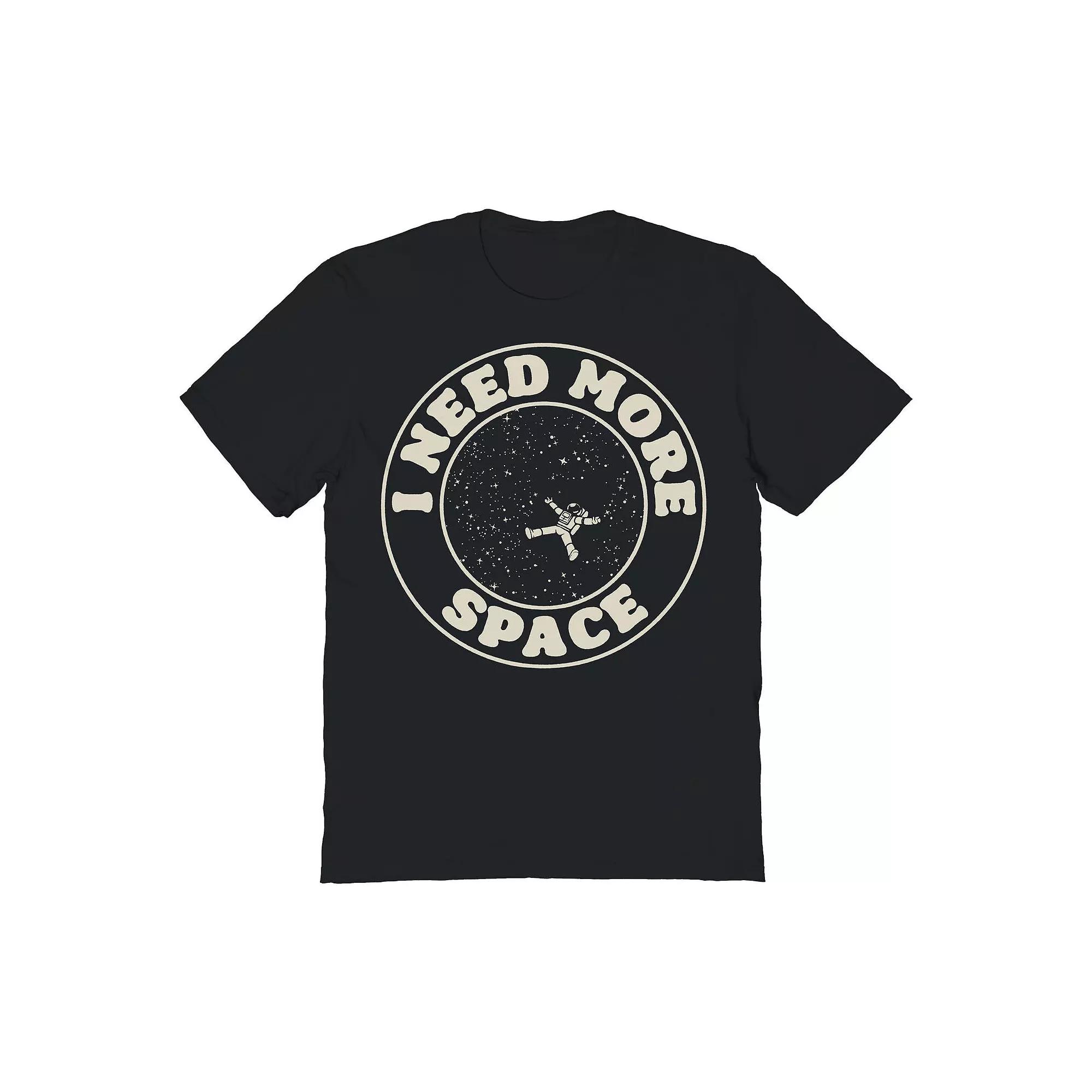 Men's COLAB89 by Threadless I Need More Space Stamp Graphic Tee, Size: Medium, Black Product Image
