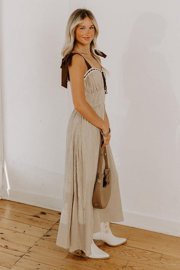 Charming Views Gingham Midi Dress Product Image