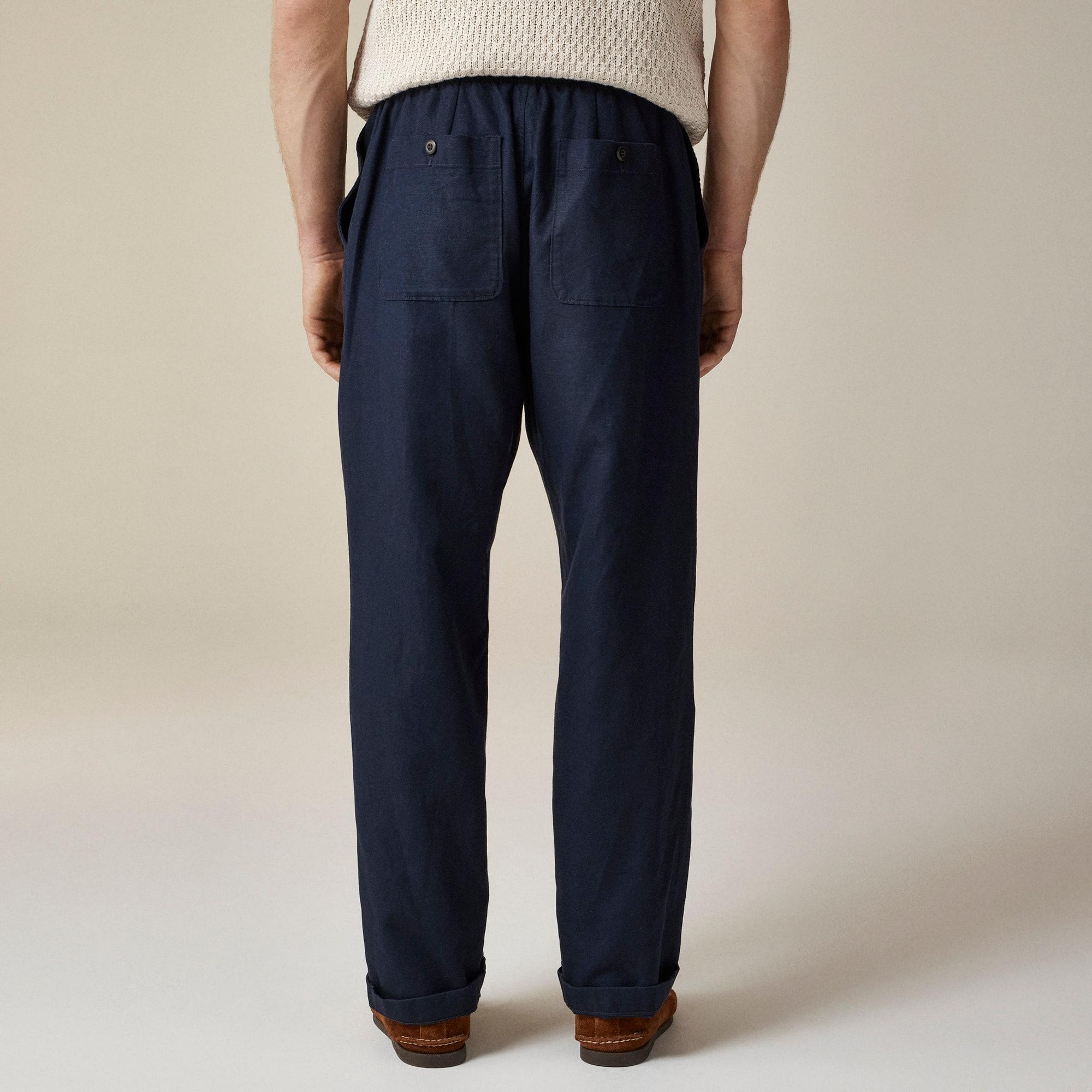 Pier pant in cotton-linen blend canvas Product Image