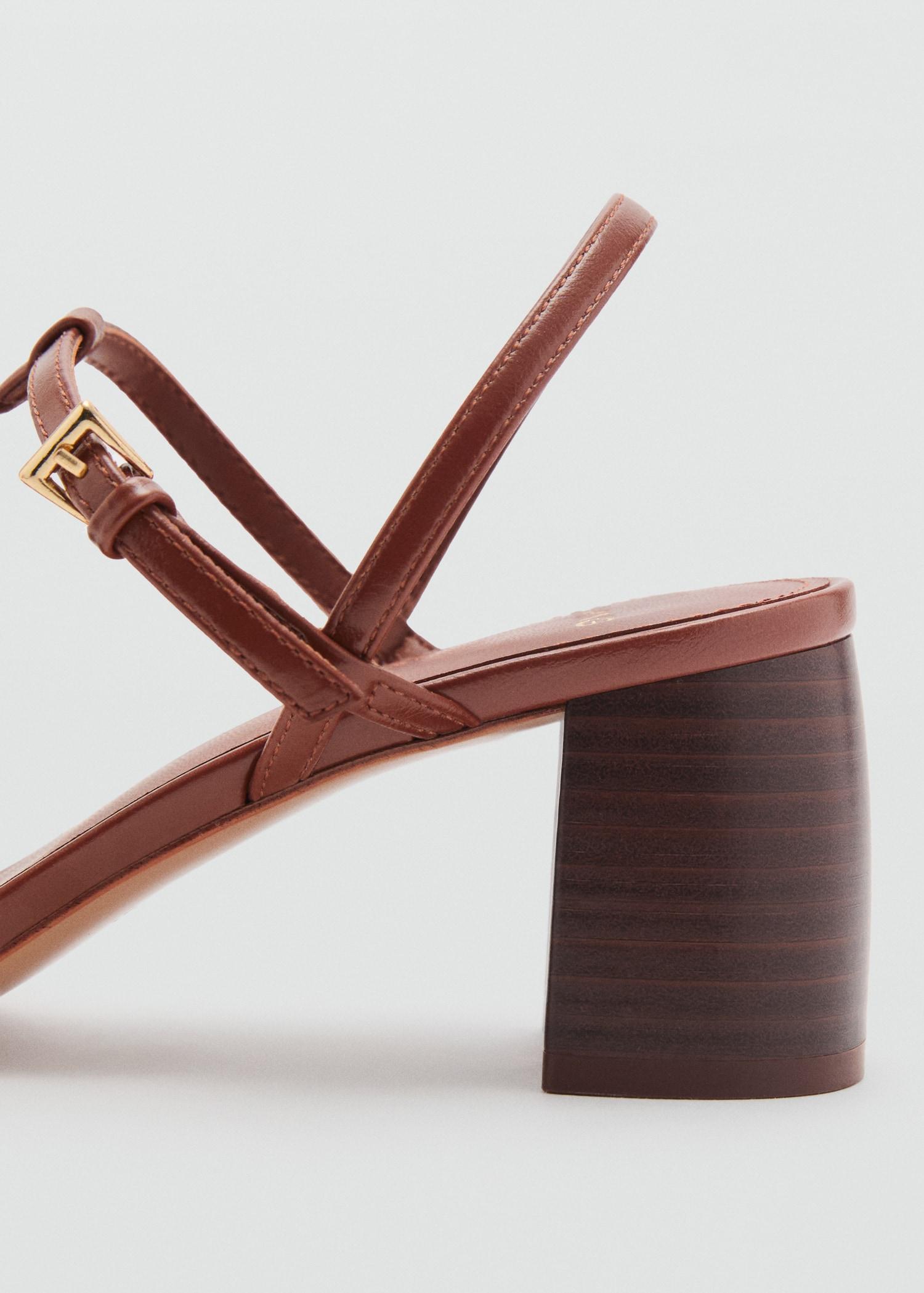 High-heeled sandals with buckle straps - Women | MANGO USA Product Image