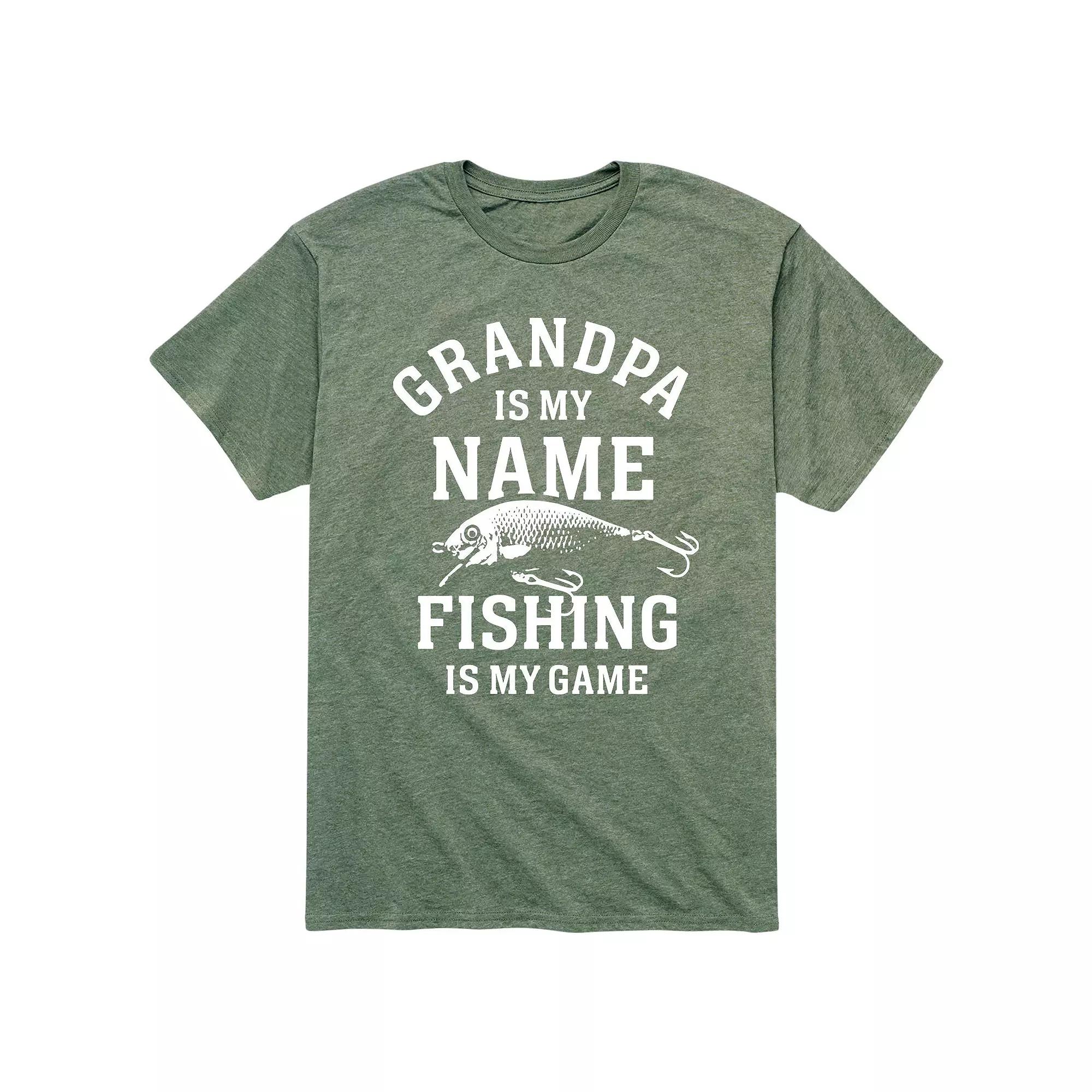 Men's Grandpa Fishing Game Tee,  Product Image