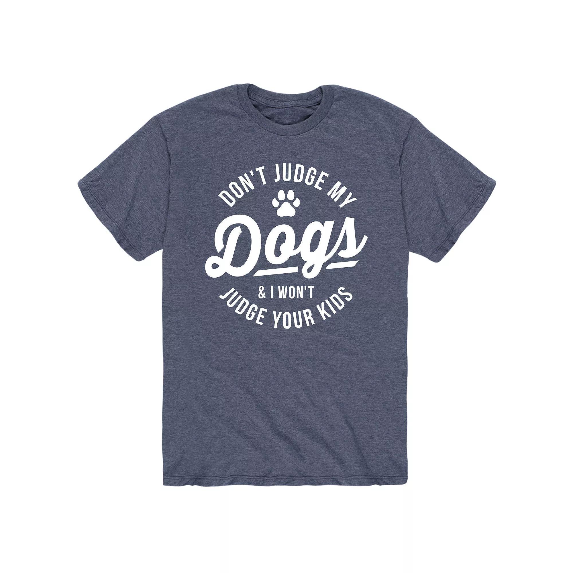 Men's Dont Judge My Dogs Tee,  Product Image