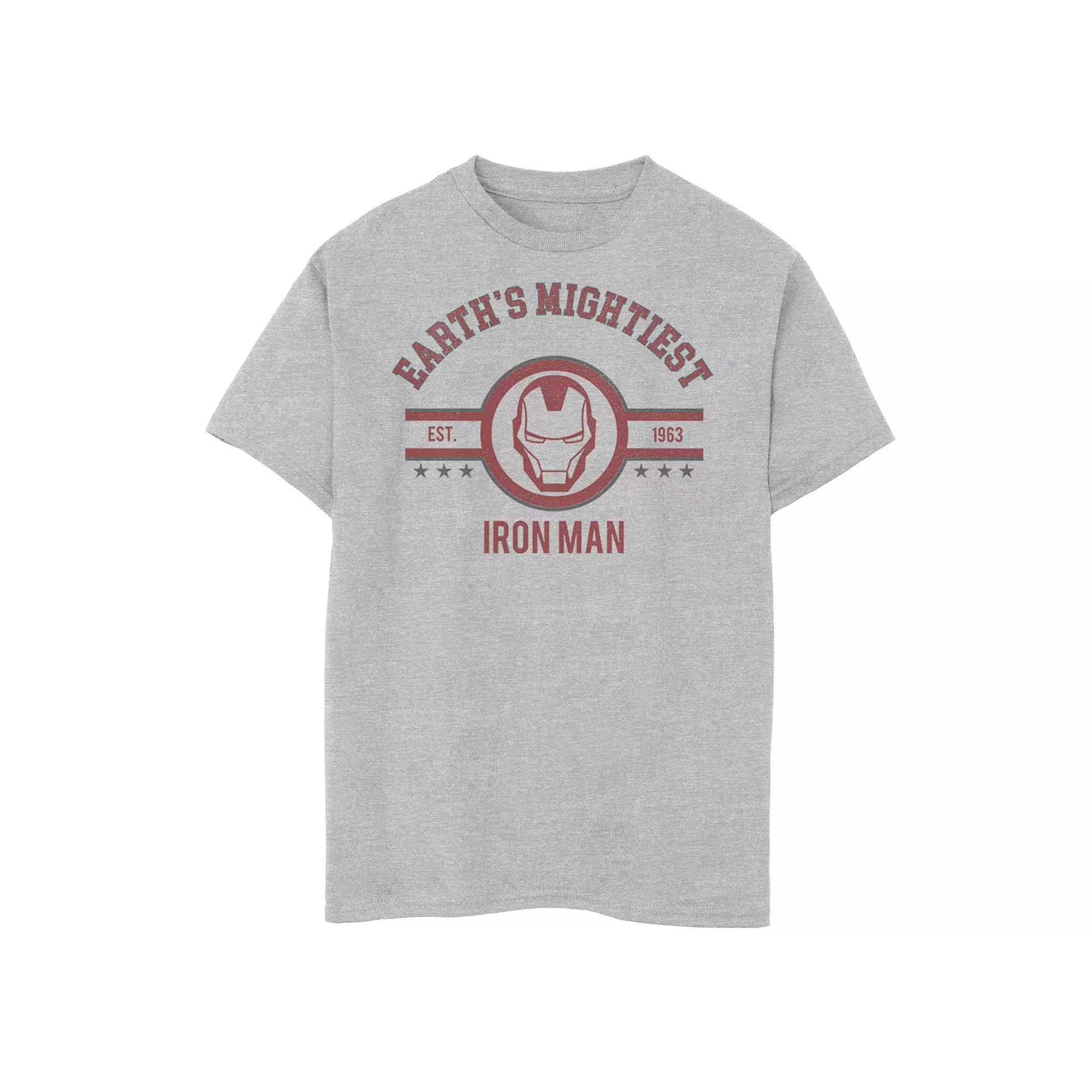 Boys 8-20 Marvel Avengers Earth's Mightiest Iron Man Logo Graphic Tee, Boy's,  Product Image