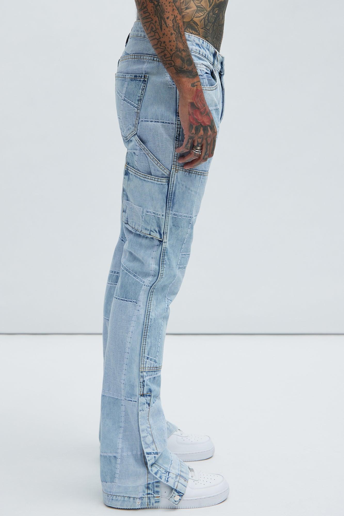 Verdugo Carpenter Flare Jeans - Light Blue Wash Product Image