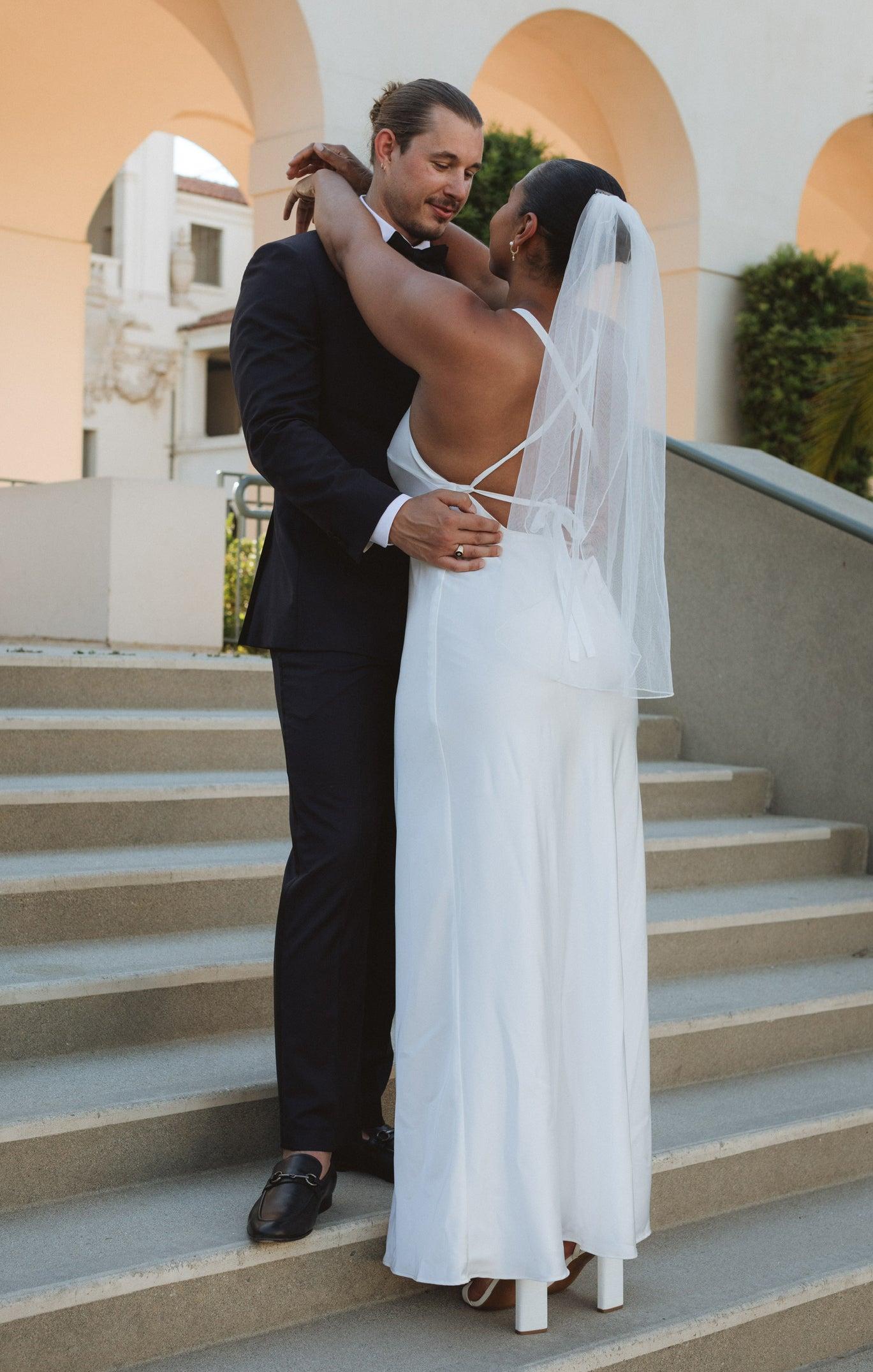 Anderson Maxi Dress ~ Ivory Luxe Satin Product Image