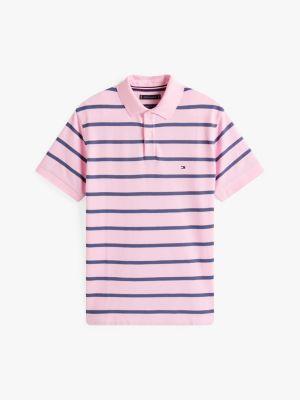Regular Fit Stripe Wicking Polo Product Image