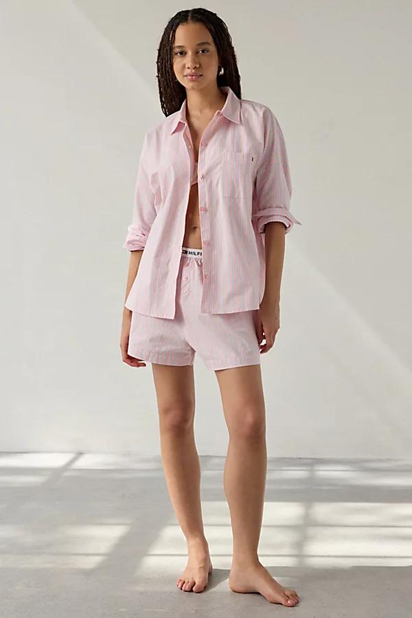 Out From Under,Tommy Hilfiger Out From Under X Tommy Hilfiger Long Sleeve Button-Down Shirt Womens at Urban Outfitters Product Image