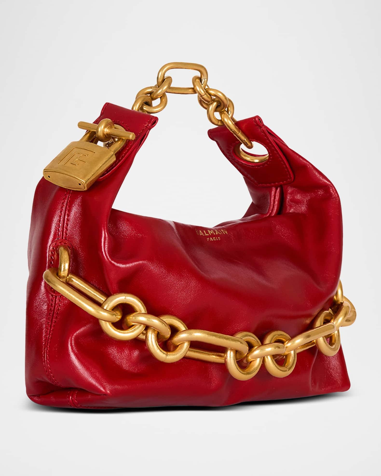 Sync Chain Mini Top-Handle Bag in Calfskin Leather Product Image