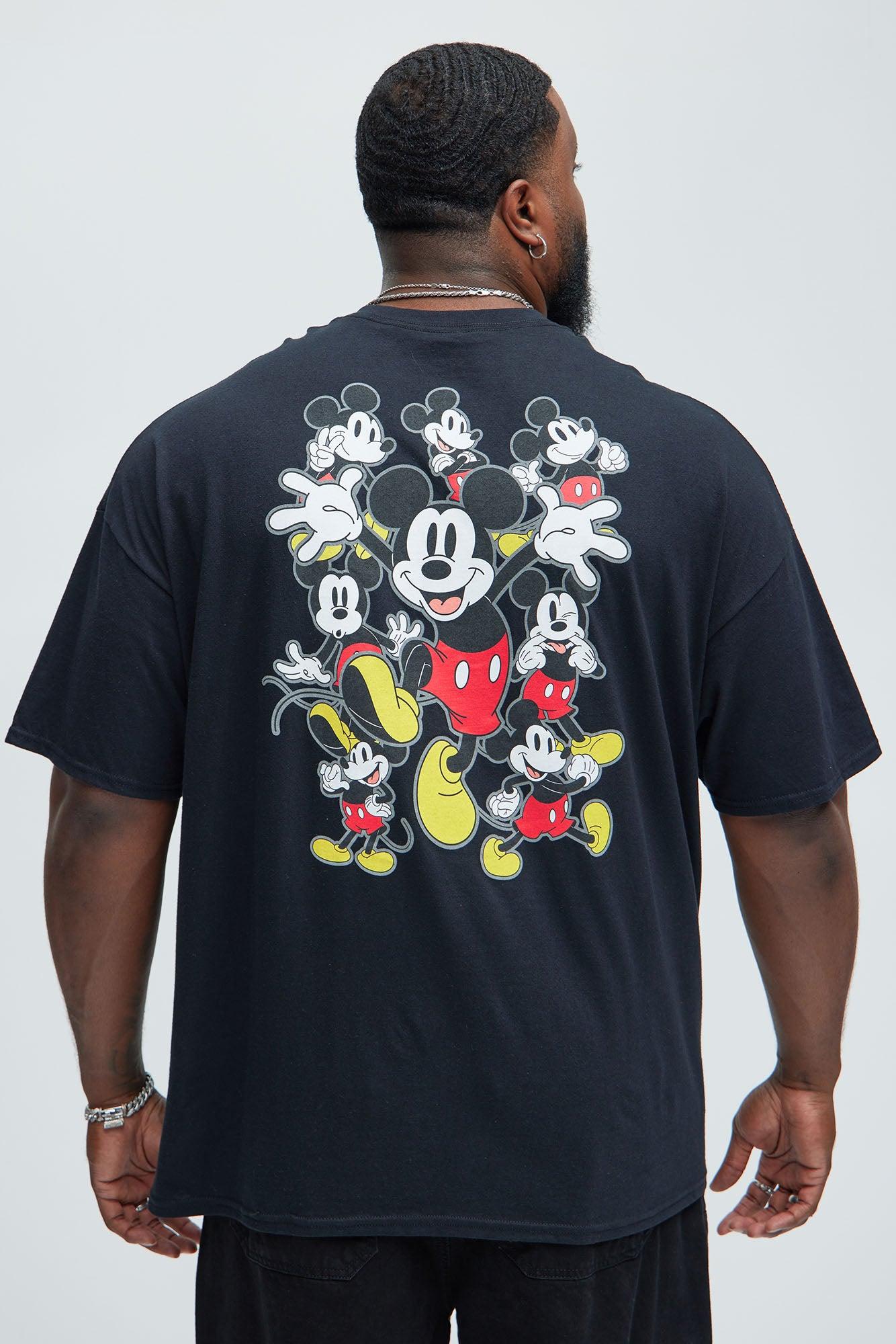 Disney Mickey Collage Short Sleeve Tee - Black Product Image