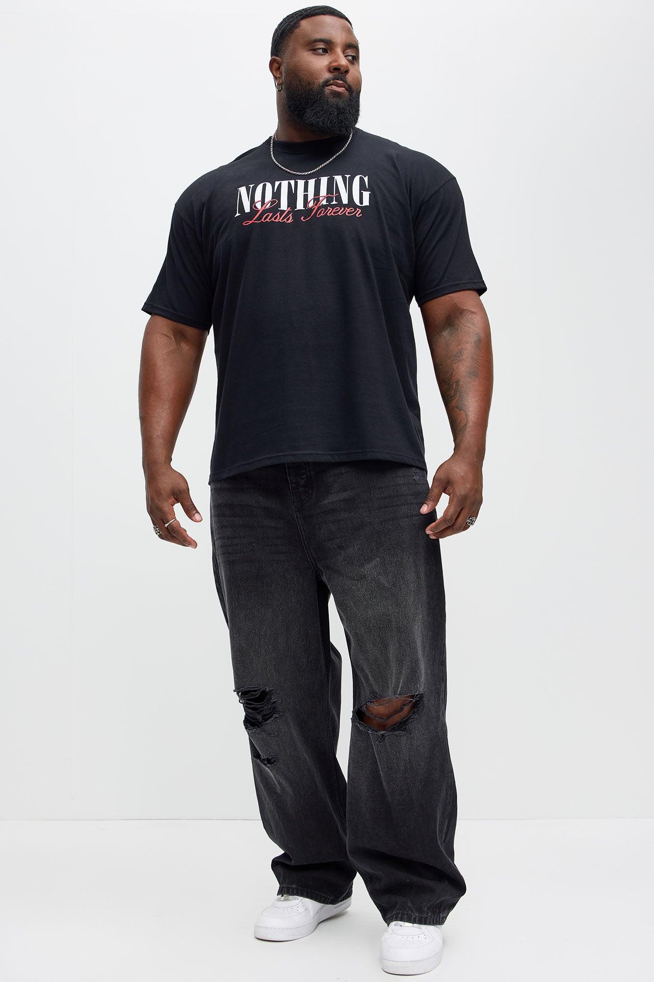 Love Lasts Forever Short Sleeve Tee - Black Product Image