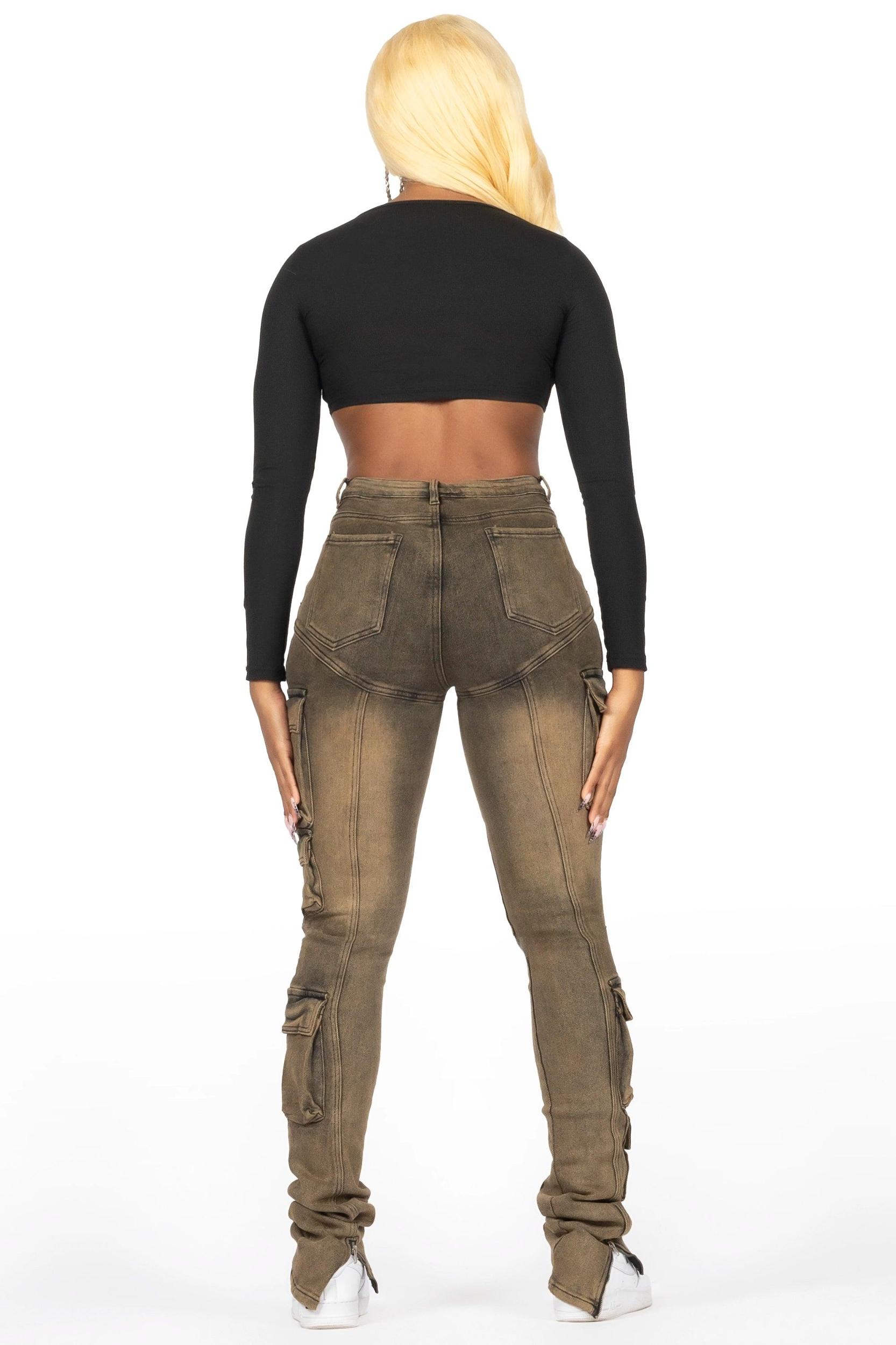 Jaylin Brown Wash Skinny Stacked Jean Female Product Image