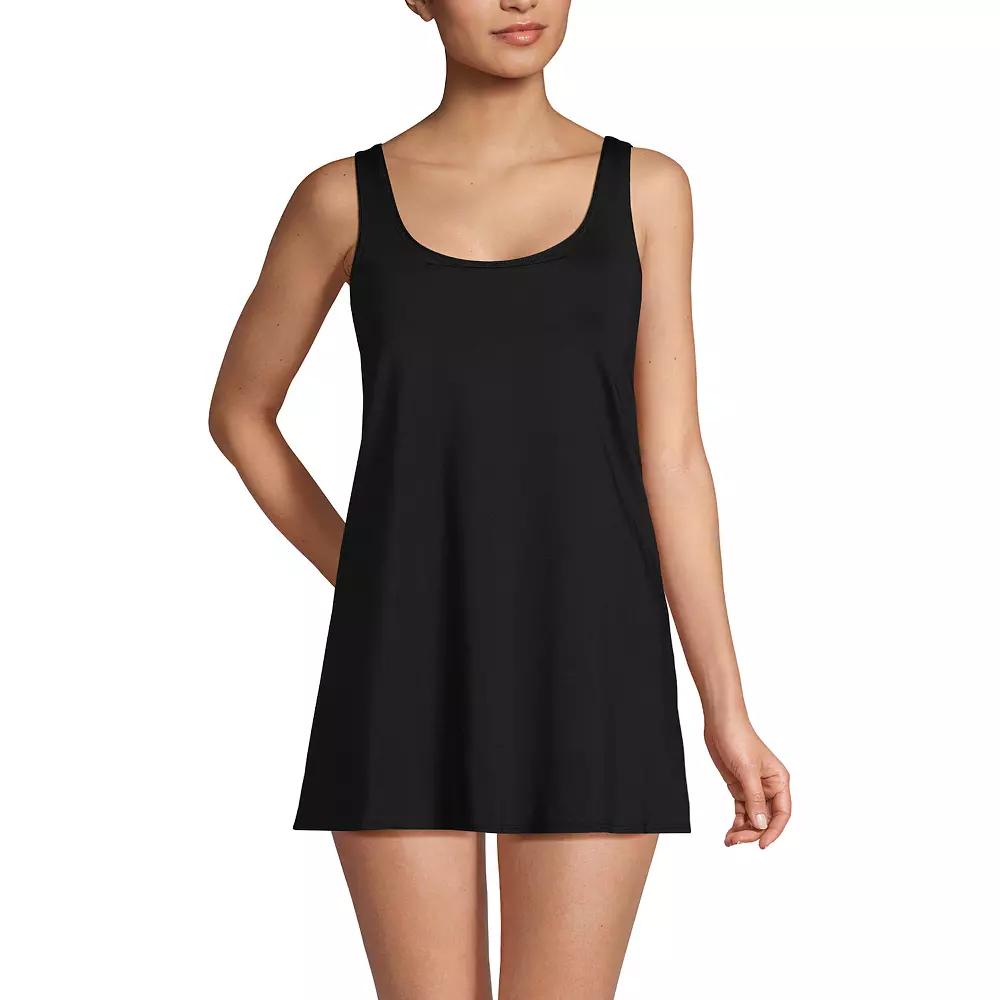 Women's Lands' End Scoop Neck Mini Swim Dress Swimsuit,  Product Image