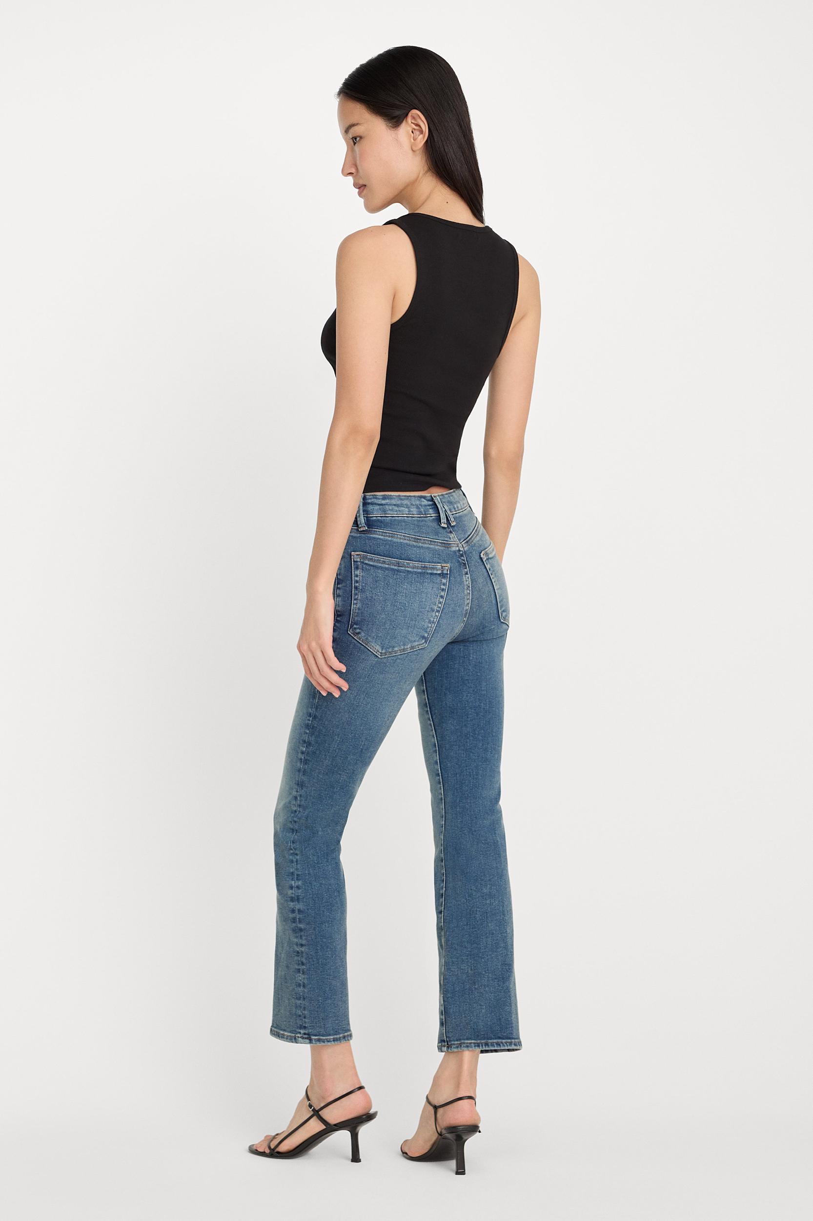 COMPRESSION GOOD LEGS STRAIGHT JEANS | INDIGO254 Product Image