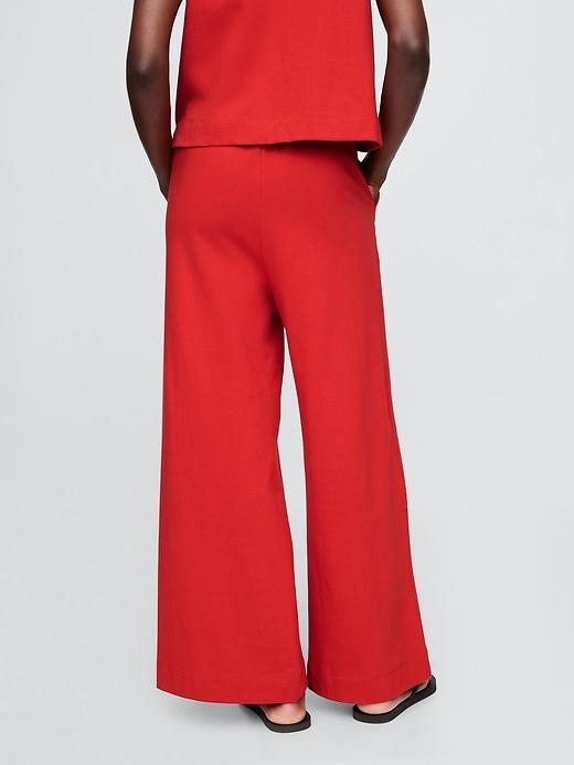 Heavyweight Organic Cotton Wide-Leg Pants Product Image