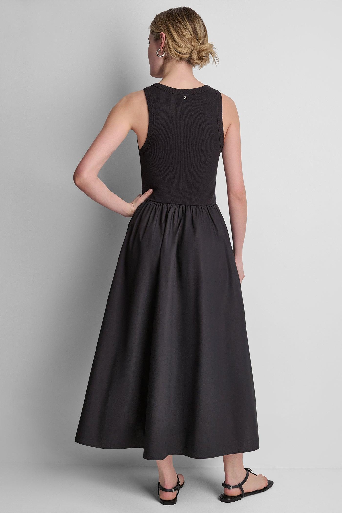 RIB HENLEY TANK MAXI DRESS Product Image