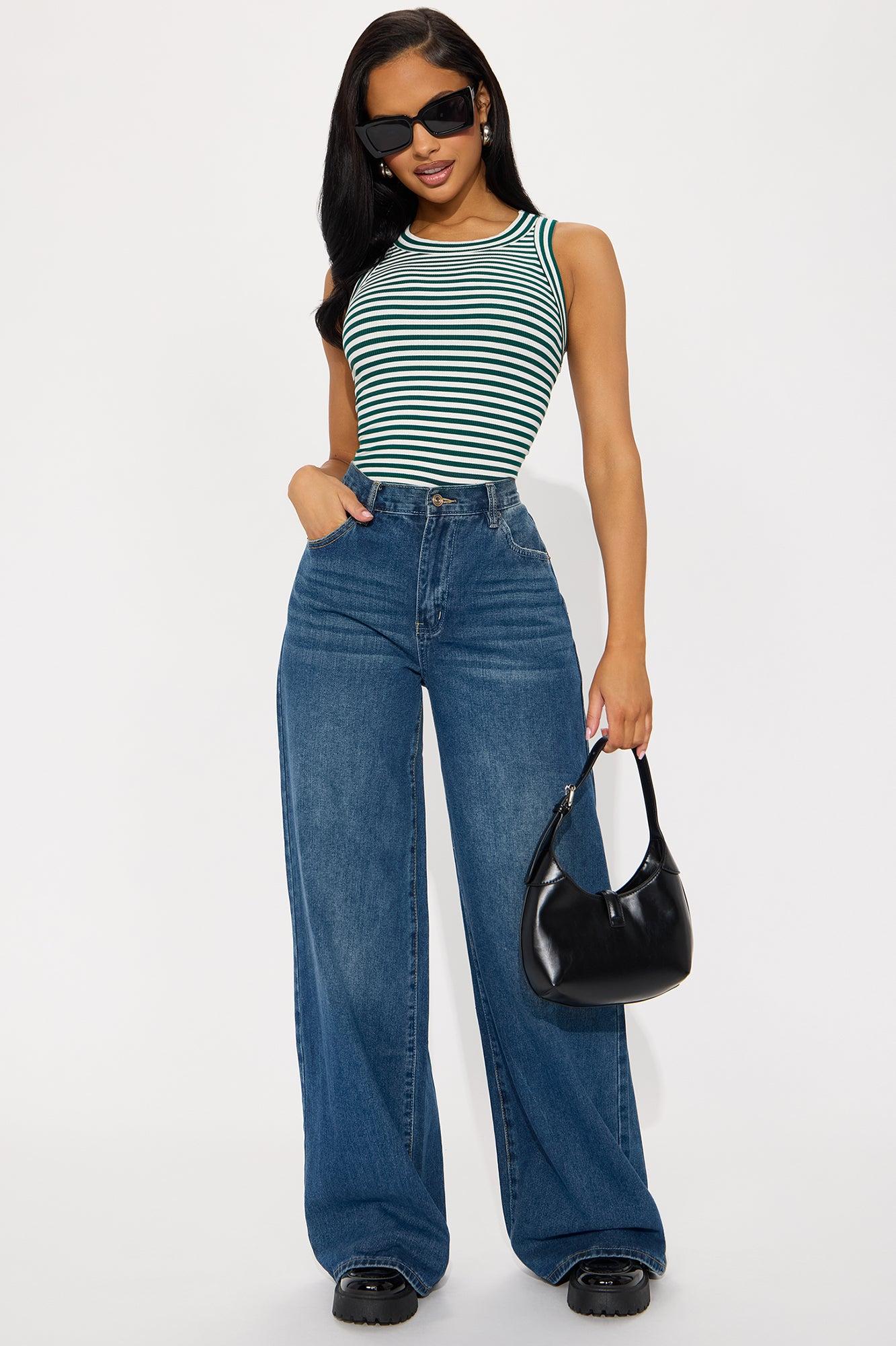 Taylor Striped Tank Top - Green/combo Product Image