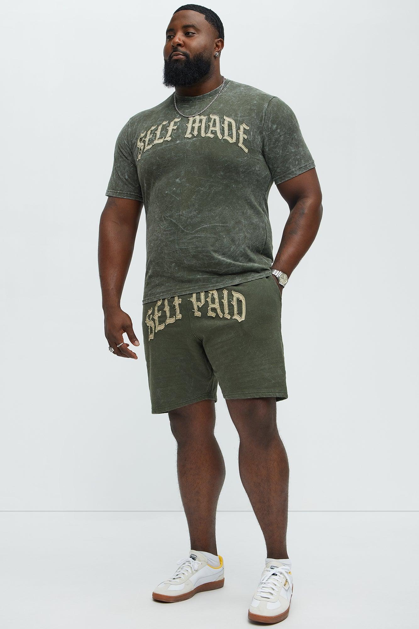 Self Paid Sweatshorts - Olive Male Product Image
