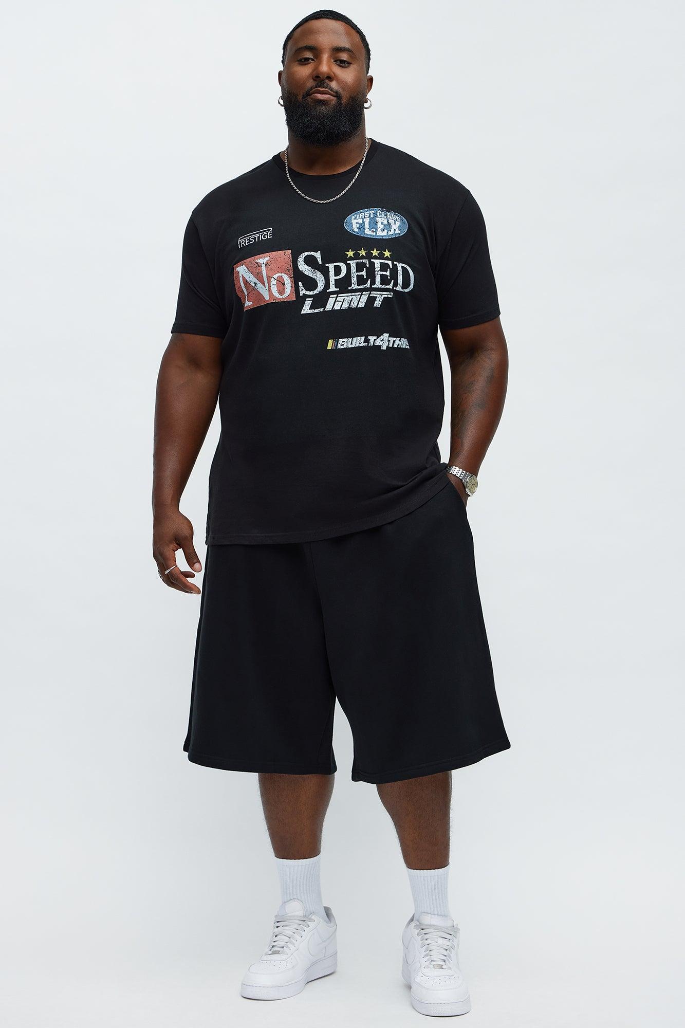 No Speed Limit Short Sleeve Tee - Black Male Product Image